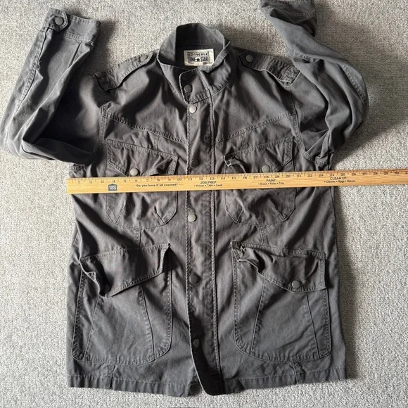 Converse One Star M-65 Field Utility Jacket Gray Men's Size Large - Picture 4 of 6